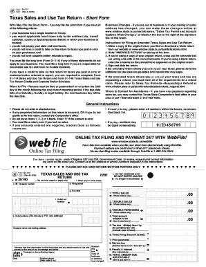 texas sales tax form