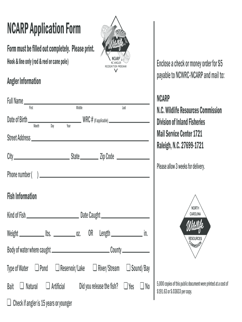 Nc Ncarp Wildlife  Form