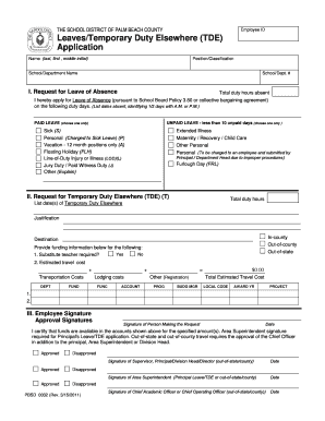 Tde Form