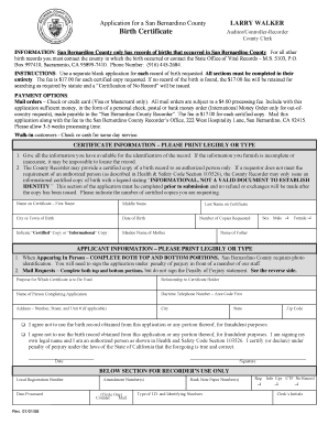  Blank Birth Certificate 2008