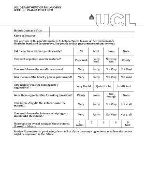 Feedback Form for Guest Lecture