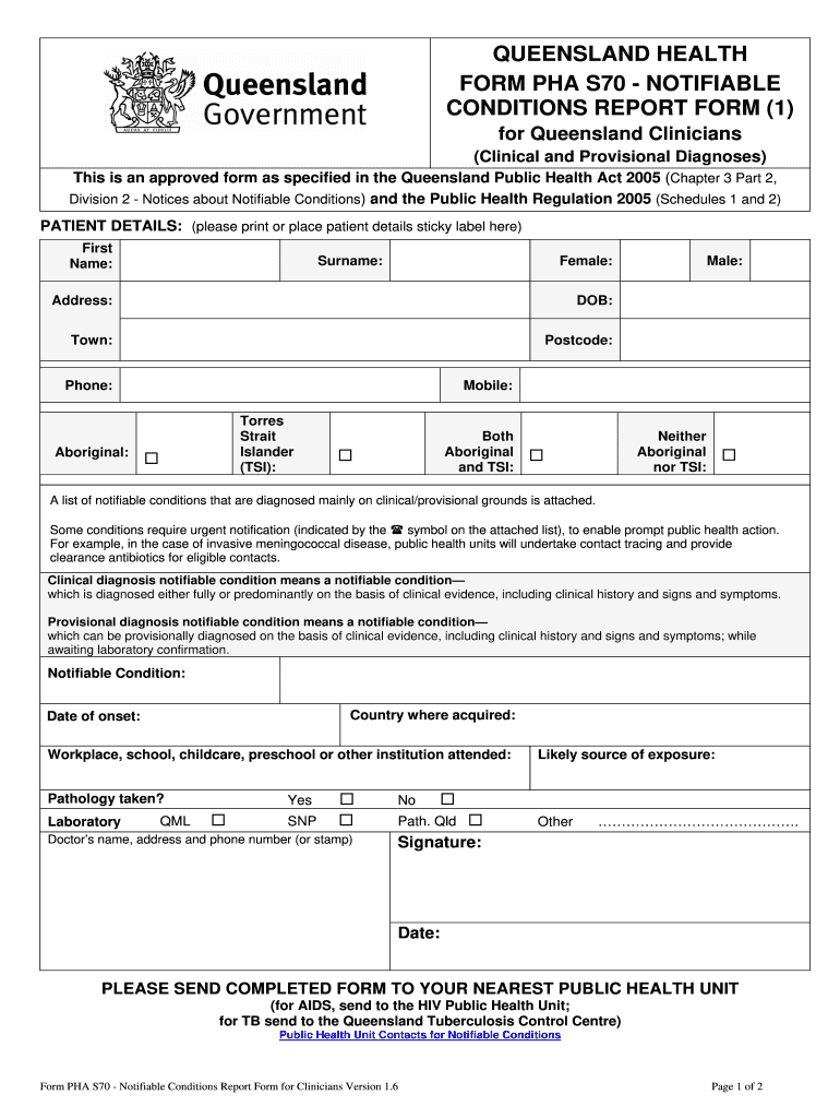 Condition Report Queensland  Form