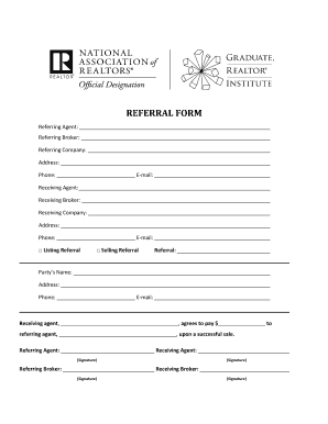 Nar Referral Form