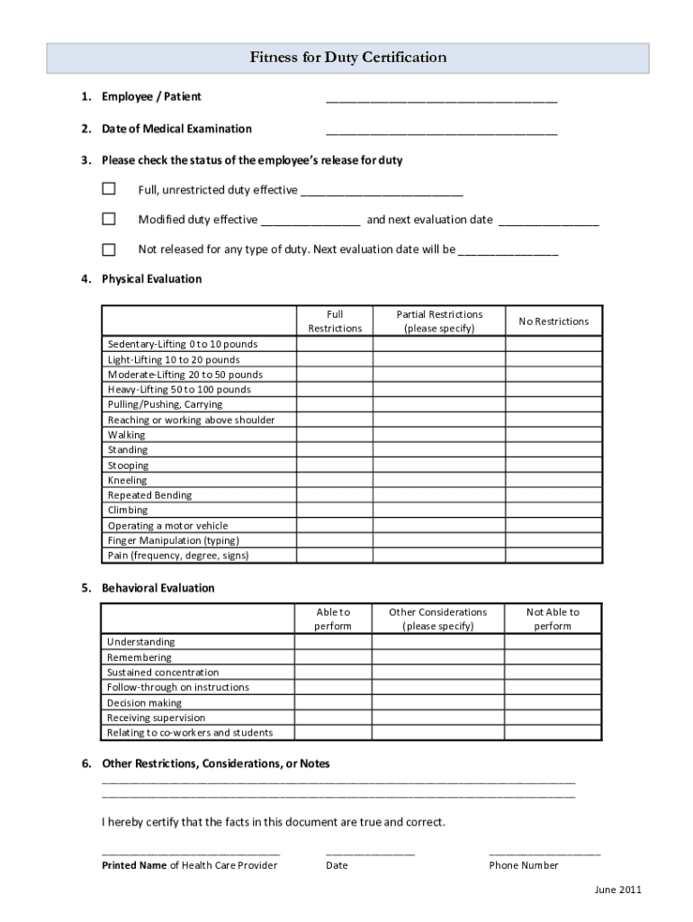 Return To Work Letter With Limitations from www.signnow.com