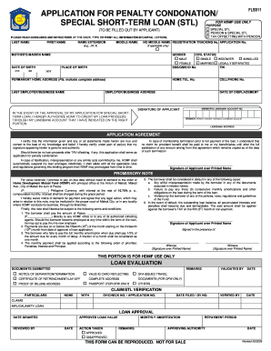 FLS011 BApplicationb for PenCon Special STL Pag Ibig Fund Pagibigfund Gov  Form