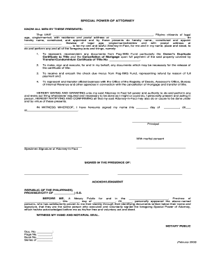 Spa for Tax Declaration  Form