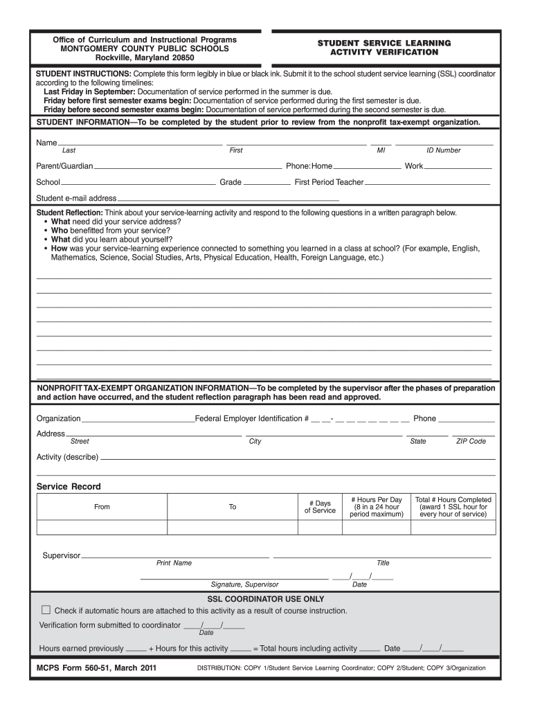 Mcps Ssl Form