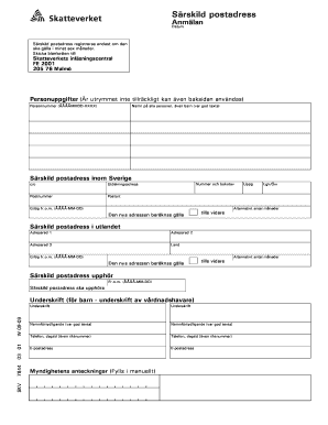 Postadress  Form