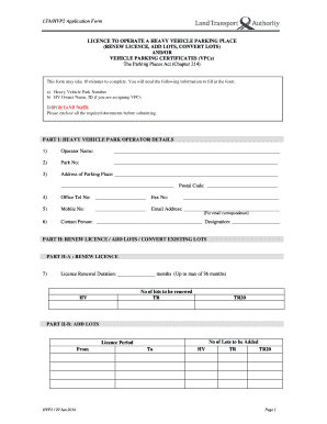 Lta Vpc Application Form