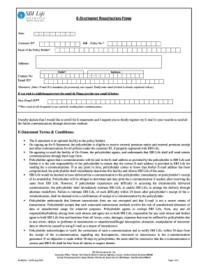 Sbi Go Green Policy  Form