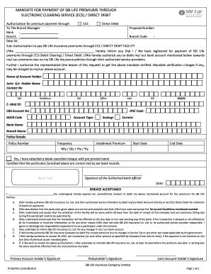  Ecs Form Sbi 2013-2024