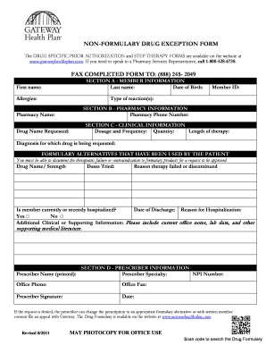 Gateway Prior Auth Form