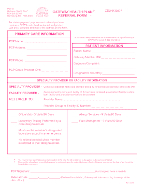 Gateway Referral  Form