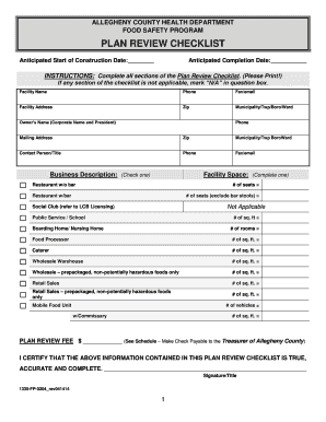 Permit Checklist Application Allegheny County Health Department Achd  Form