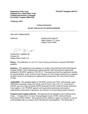 Tradoc 350 70  Form