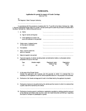 Gcpa Form PDF