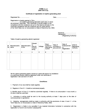 Form 2 Certificate of Registration See Rule 5 1