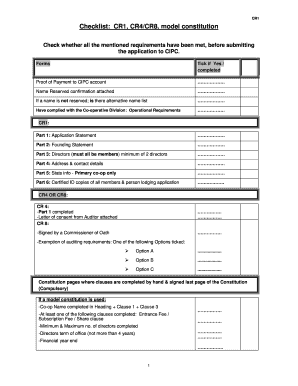 Cr 1 Form