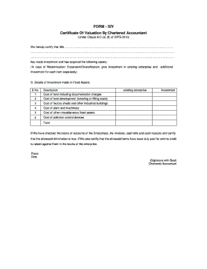 Valuation Certificate Format in Word