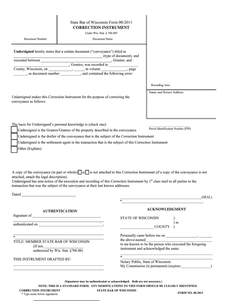 Wisconsin Instrument  Form