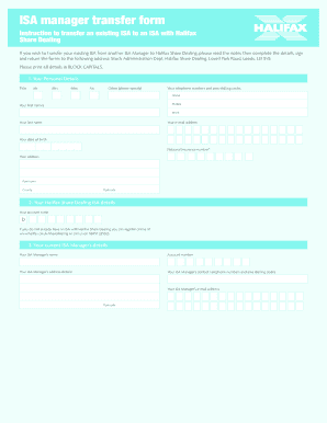 Halifaxonline Share Dealing  Form