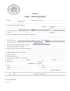 Visa Application Form