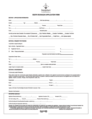 Canadian Tire Application Form