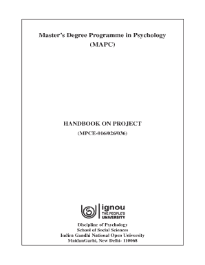 Mapc Project Handbook  Form