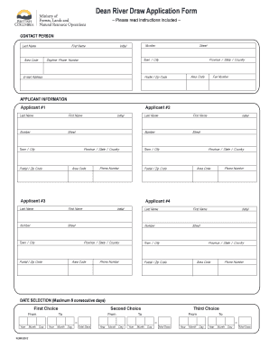 An Application Form