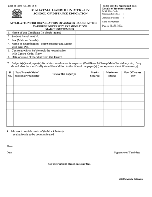 Mgu Student Portal  Form