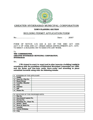 Ghmc Act 1955 PDF  Form