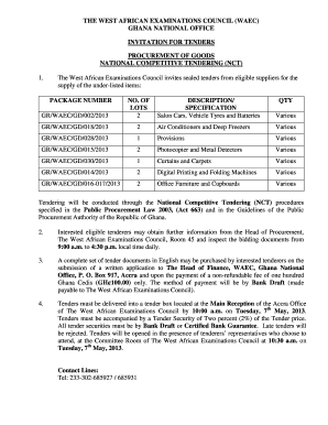 Wassce Certificate  Form