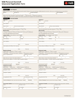 How to Overdraw Your Bank Account Nab  Form