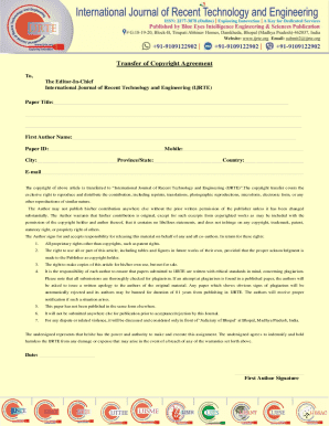 Copyright Transfer Form