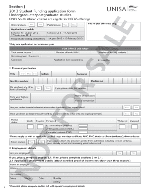 Nsfas Declaration Form