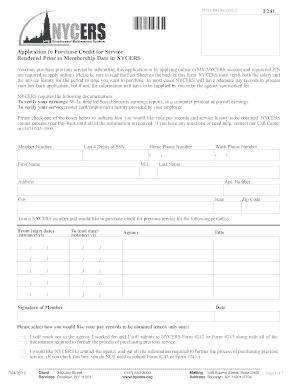 Nycerrs 241 Form