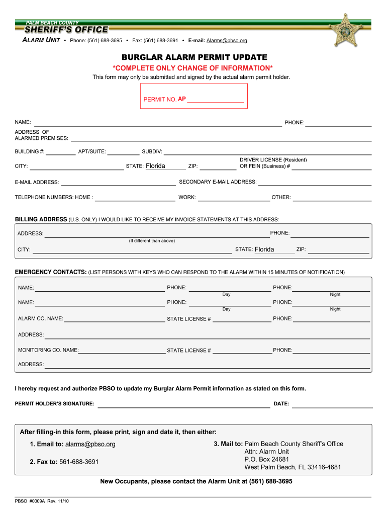 Get and Sign Alarms Pbso Org 2010-2022 Form