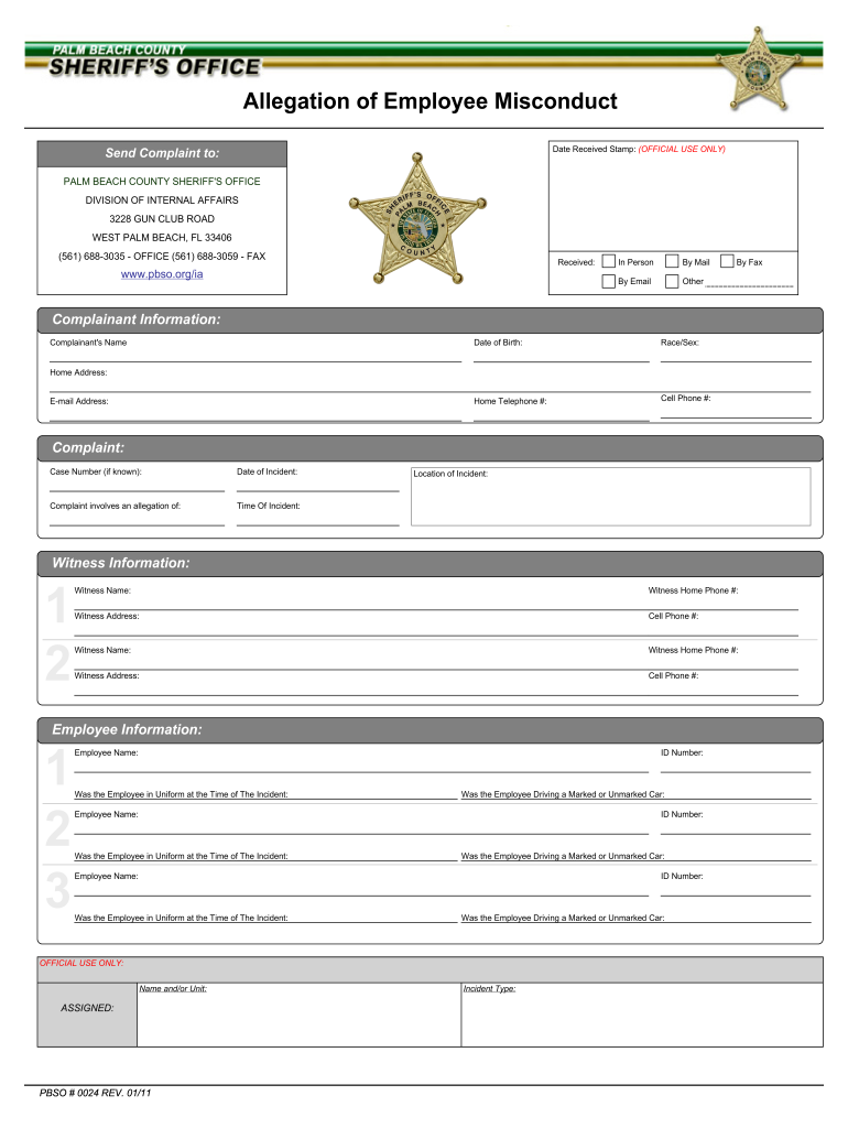 Get and Sign Pbso Employee Salary 2011-2022 Form