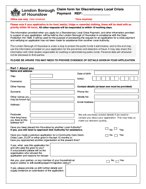 Hounslow Discretionary Local  Form
