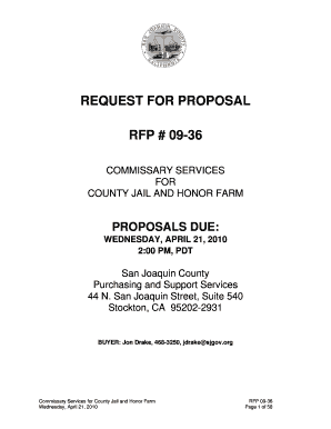 San Joaquin County Jail Commissary List  Form