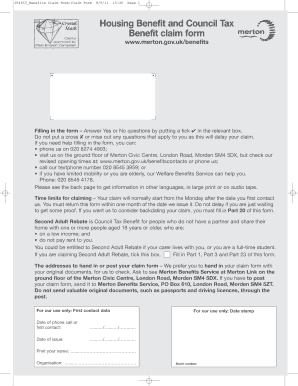 Merton Housing Benefit  Form