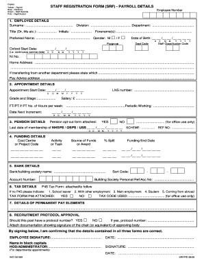 Staff Registration Form