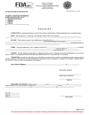 Name and Address to Manufacturerrepackerimporter Form