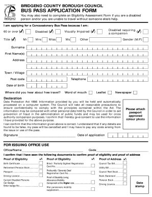 Prtc Bus Pass Form PDF