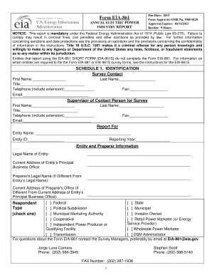 Eia 861  Form