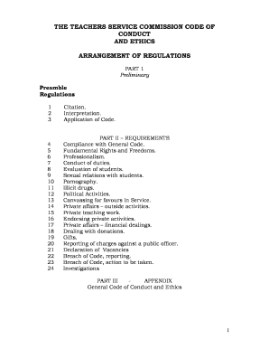 Tsc Code of Conduct  Form