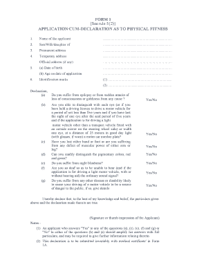 Form 1 See Rule 5 2