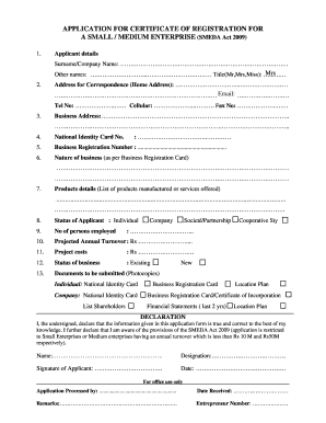 Smeda Grant Application Form
