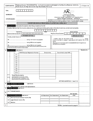 Mra Mauritius  Form