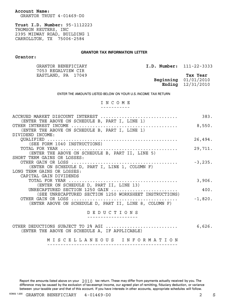 Grantor Letter Sample  Form